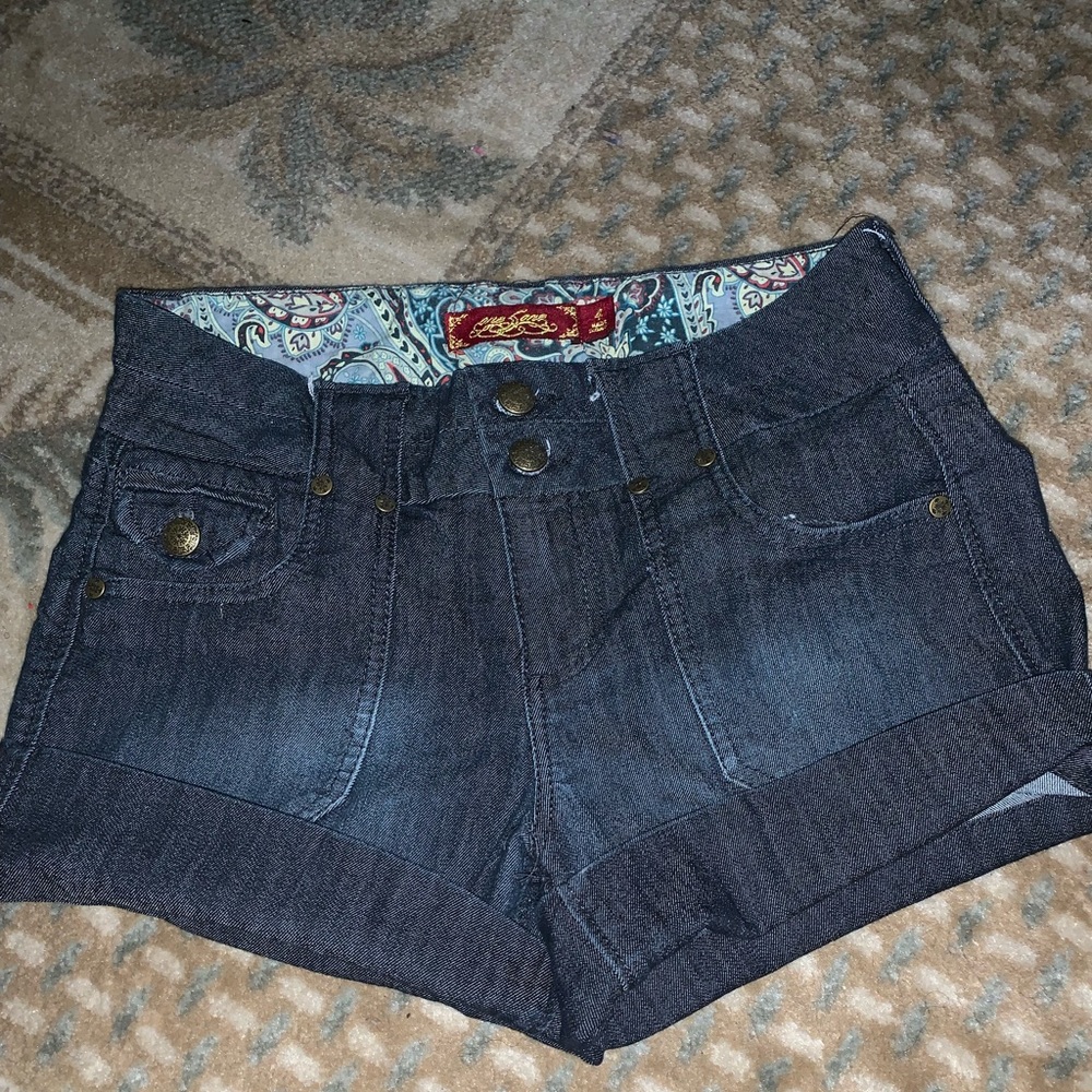 Denim High waisted shorts